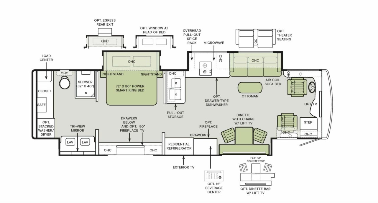 2024 Allegro Bus 35 CP Floorplan