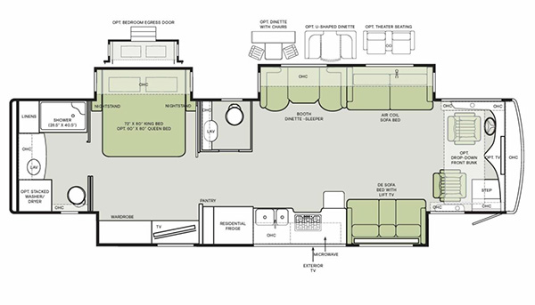 2024 Allegro RED 37 BA Floorplan