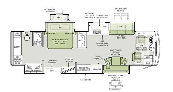 2024 Phaeton 35 CH Floorplan