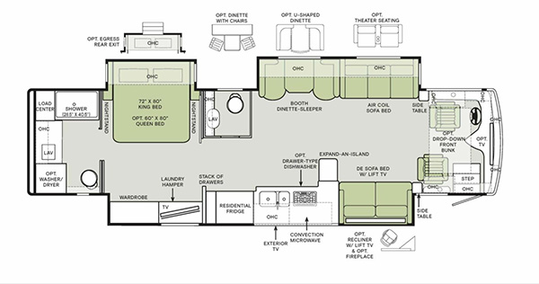 2024 Phaeton 37 BH Floorplan