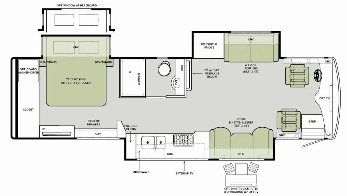 2024-Tiffin-Allegro-Breeze-33-BR Floorplan