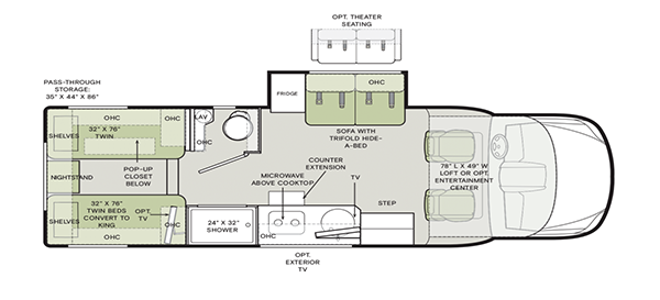 2024 Wayfarer 25 LW Floorplan