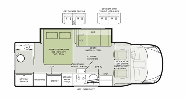 2024 Wayfarer 25 RW Floorplan