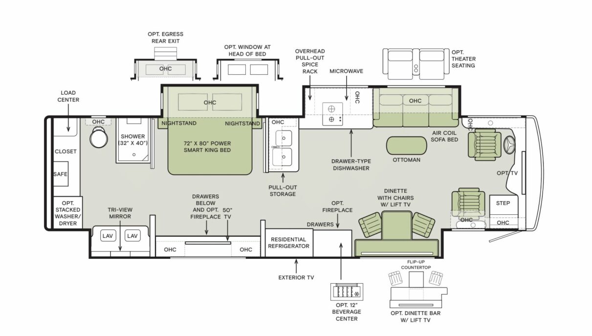 2025 Allegro Bus 35 CP Floorplan