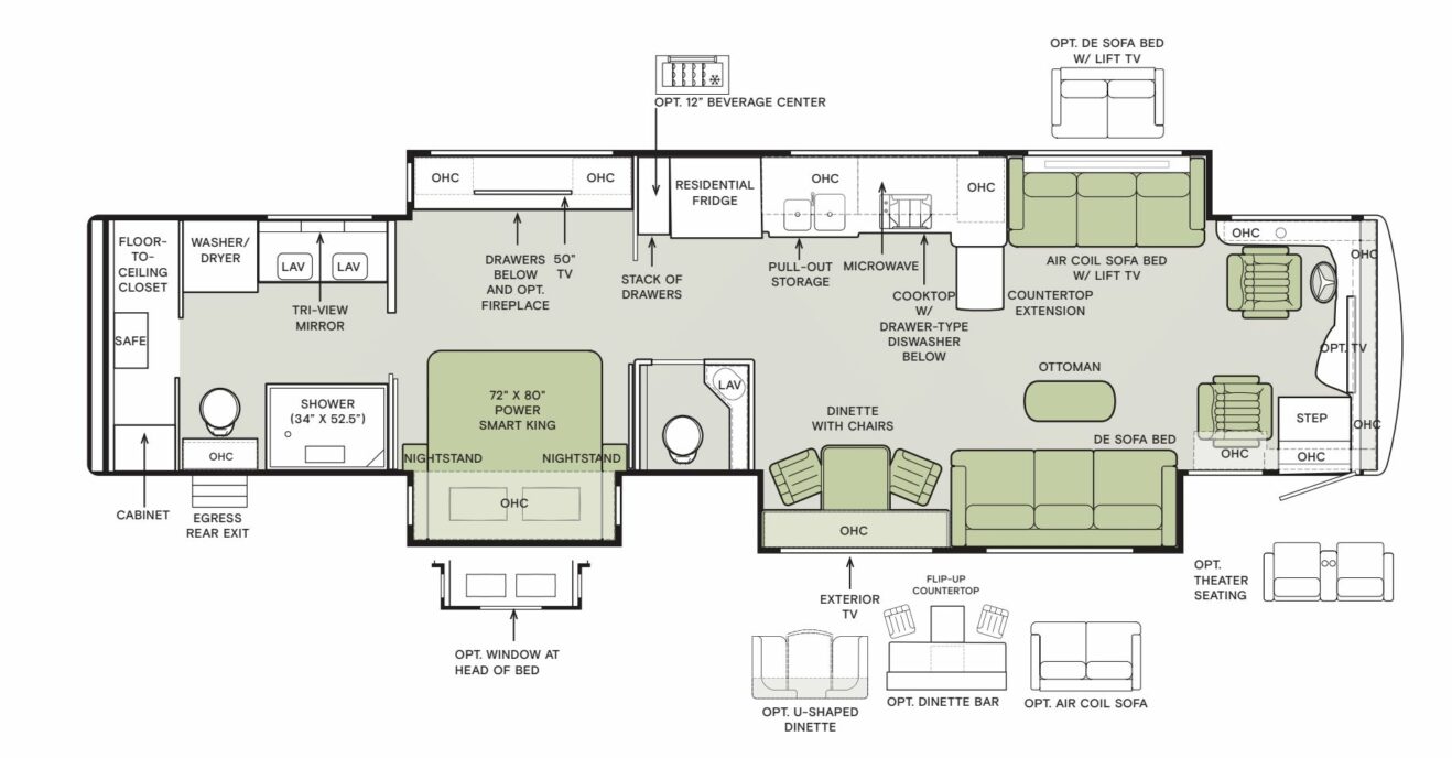 2025 Allegro Bus 45 FP Floorplan