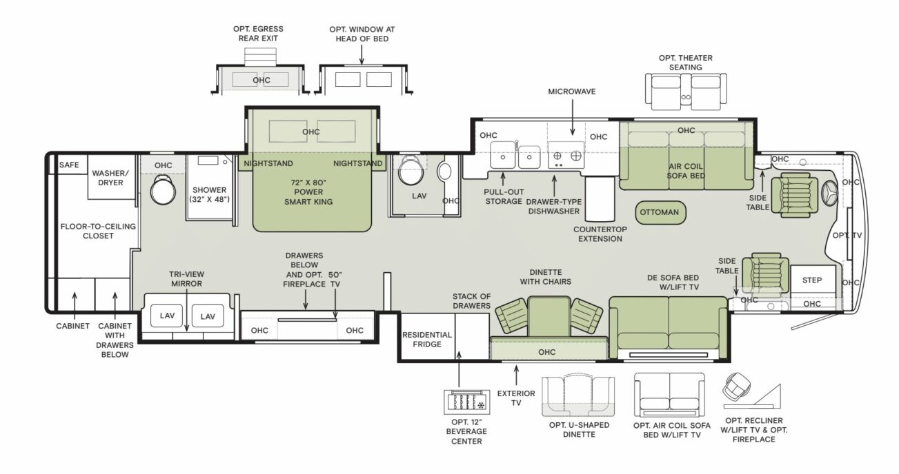 2025 Allegro Bus 45 OPP Floorplan