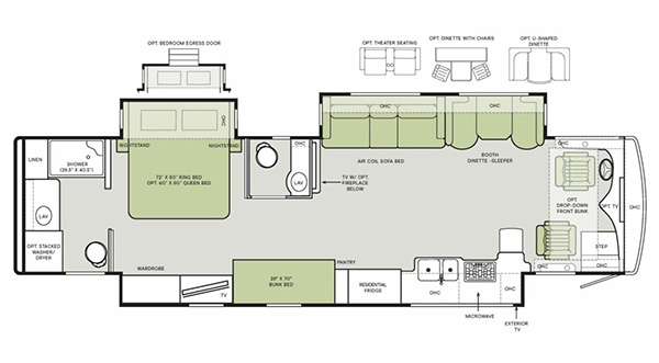 2025 Allegro RED 38 KA Floorplan