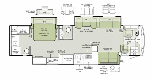 2025 Phaeton 37 BH Floorplan