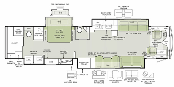 2025 Phaeton 44 OH Floorplan