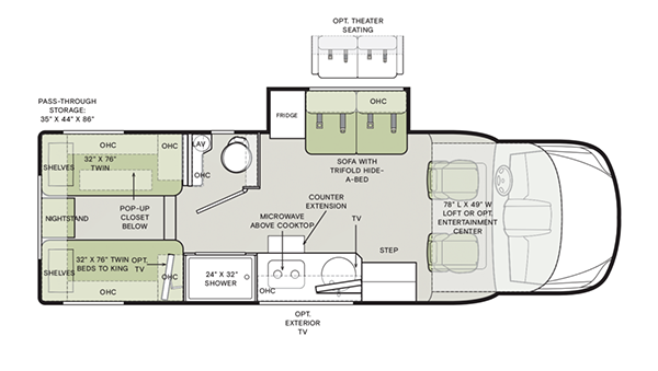 2025 Wayfarer 25 LW Floorplan